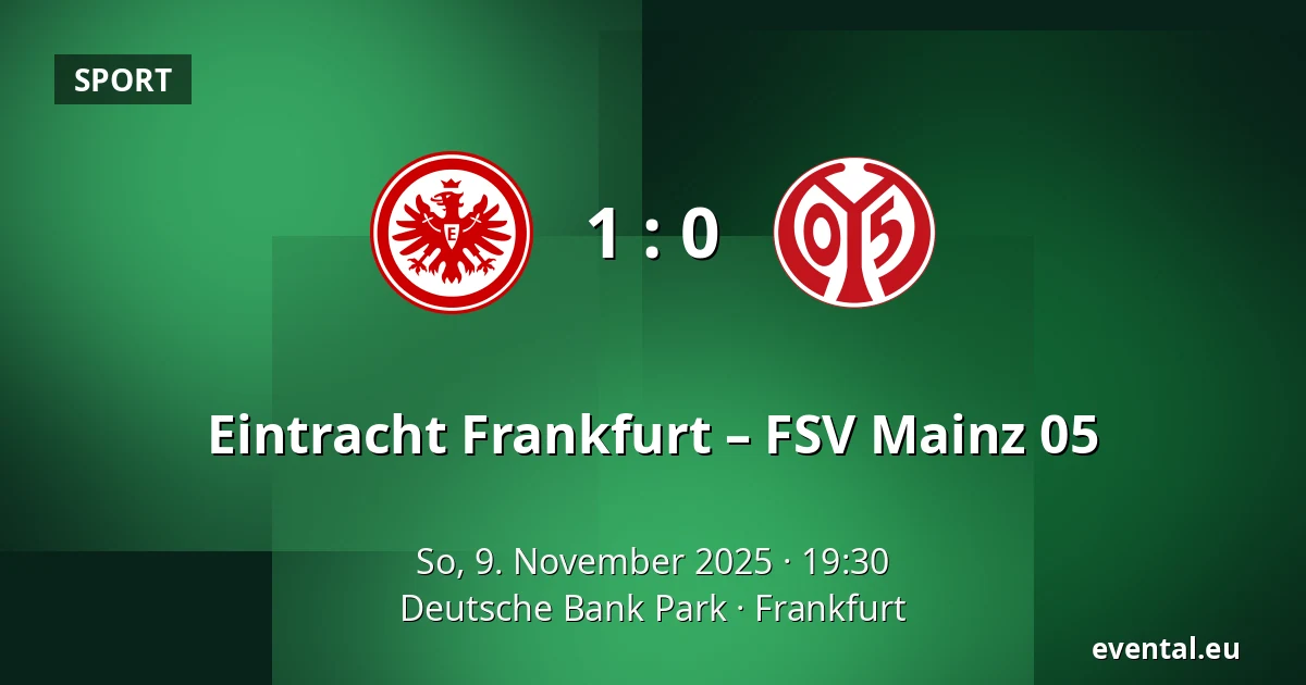 Eintracht Frankfurt – FSV Mainz 05 — Deutsche Bank Park, Frankfurt