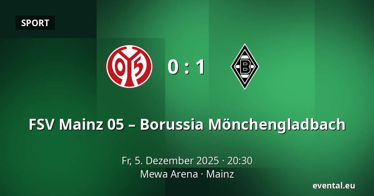 FSV Mainz 05 – Borussia Mönchengladbach — Mewa Arena, Mainz