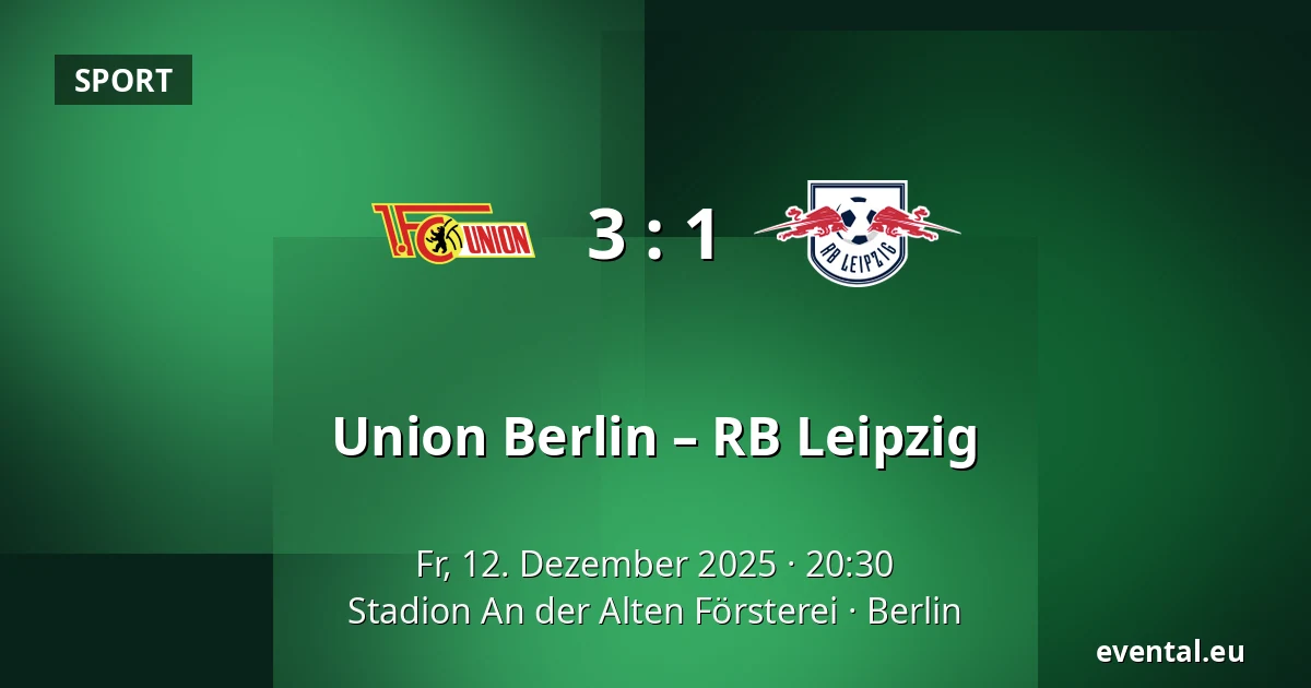 Union Berlin – RB Leipzig — Stadion An der Alten Försterei, Berlin