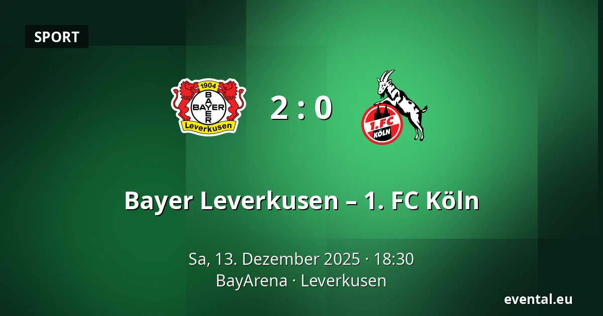 Bayer Leverkusen – 1. FC Köln — BayArena, Leverkusen