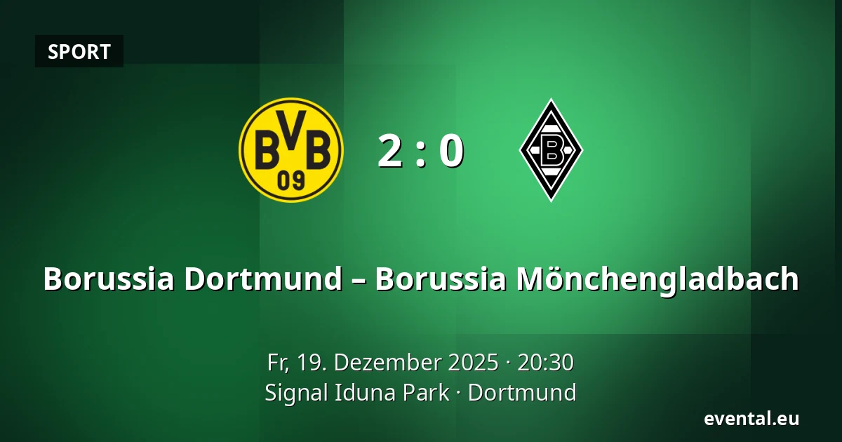 Borussia Dortmund – Borussia Mönchengladbach — Signal Iduna Park, Dortmund