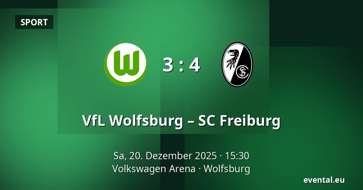 VfL Wolfsburg – SC Freiburg — Volkswagen Arena, Wolfsburg