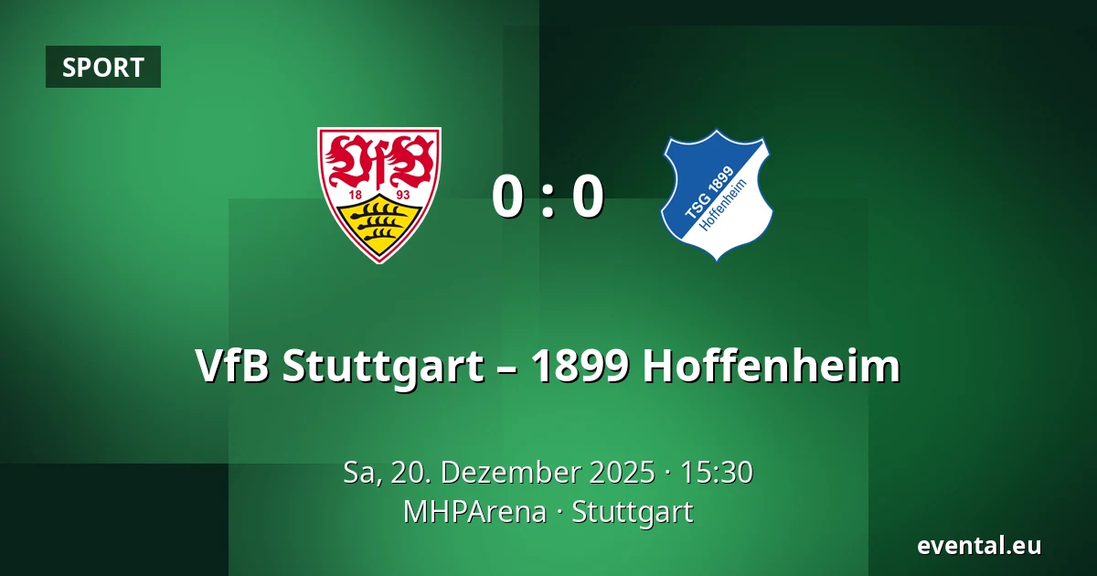 VfB Stuttgart – 1899 Hoffenheim — MHPArena, Stuttgart