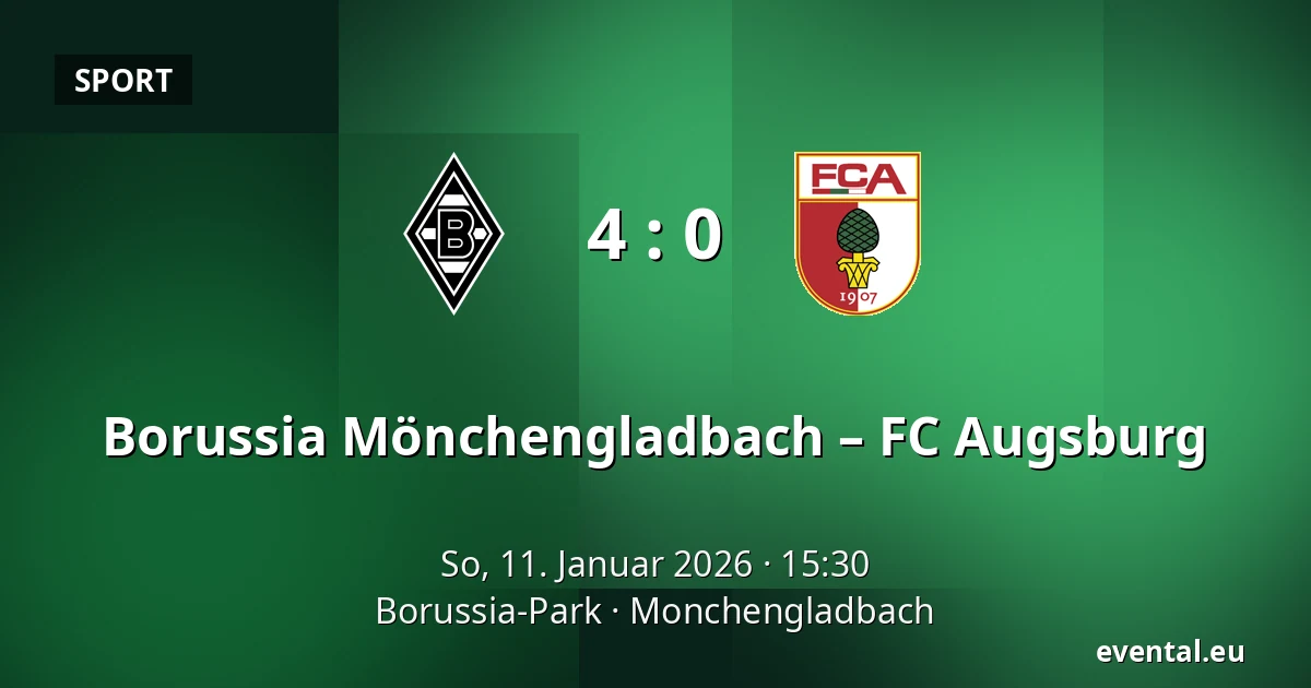 Borussia Mönchengladbach – FC Augsburg — Borussia-Park, Monchengladbach