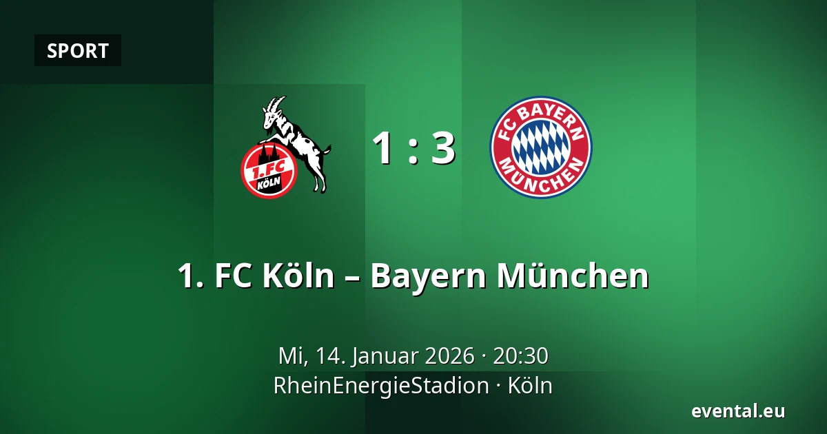 1. FC Köln – Bayern München — RheinEnergieStadion, Köln