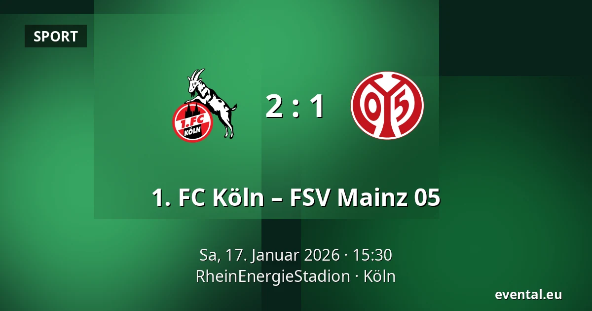 1. FC Köln – FSV Mainz 05 — RheinEnergieStadion, Köln