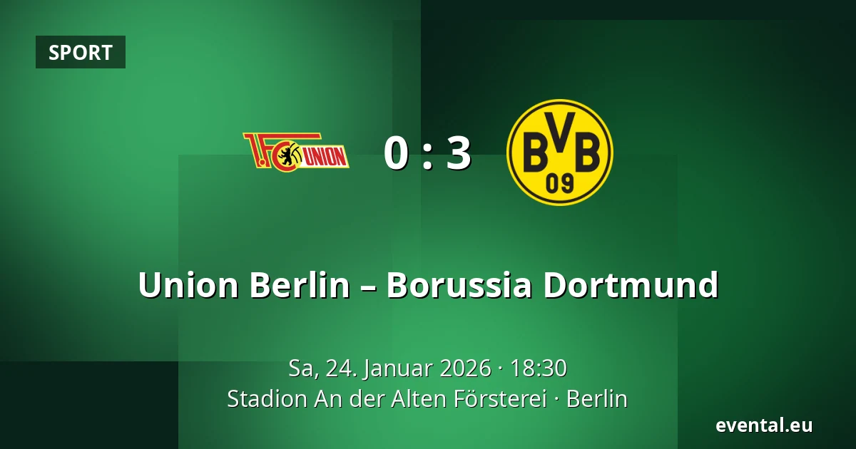Union Berlin – Borussia Dortmund — Stadion An der Alten Försterei, Berlin