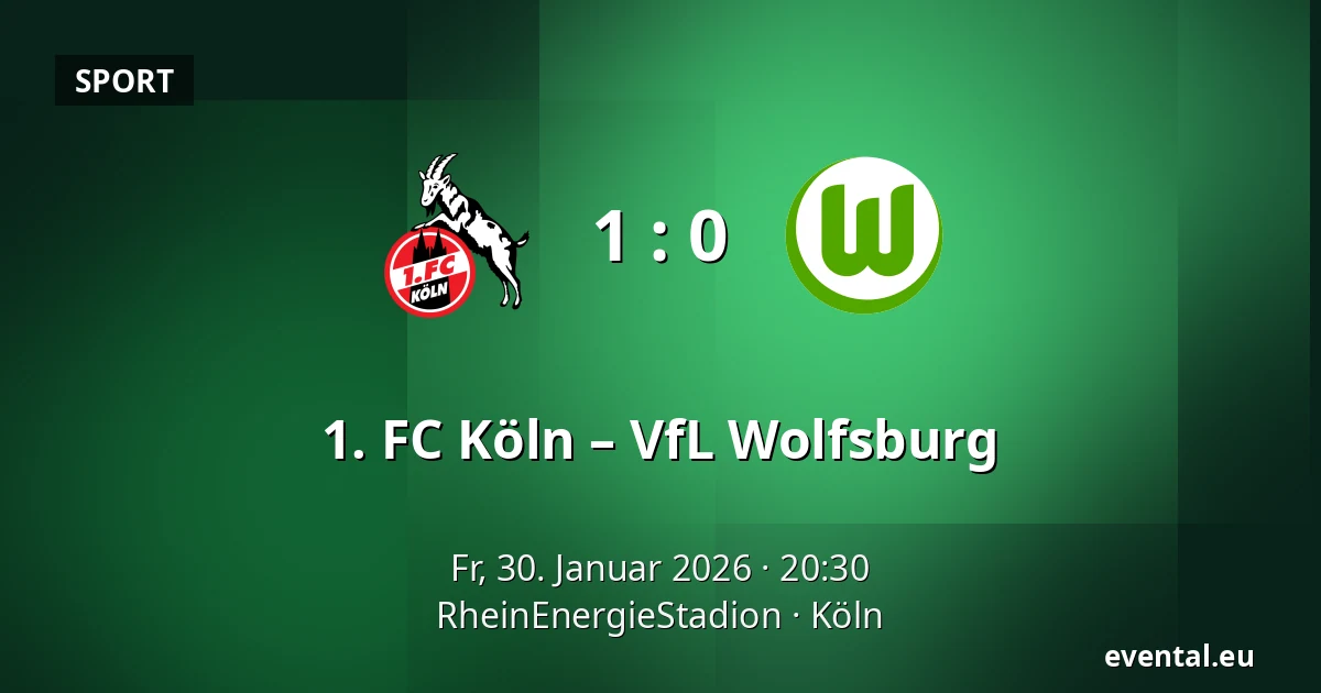 1. FC Köln – VfL Wolfsburg — RheinEnergieStadion, Köln