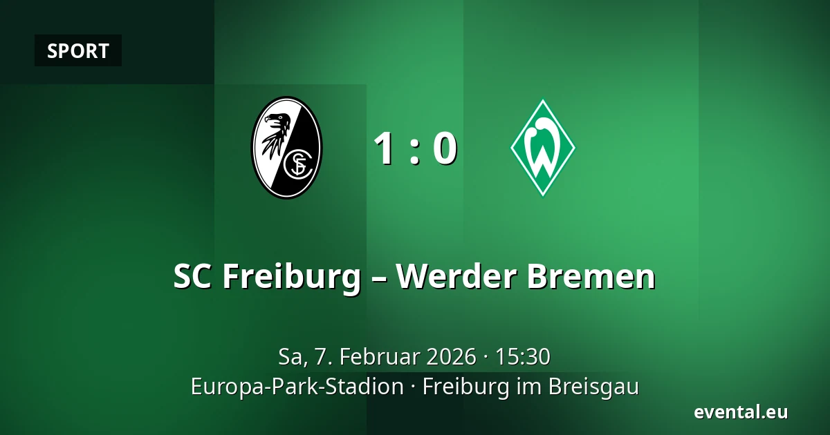 SC Freiburg – Werder Bremen — Europa-Park-Stadion, Freiburg im Breisgau