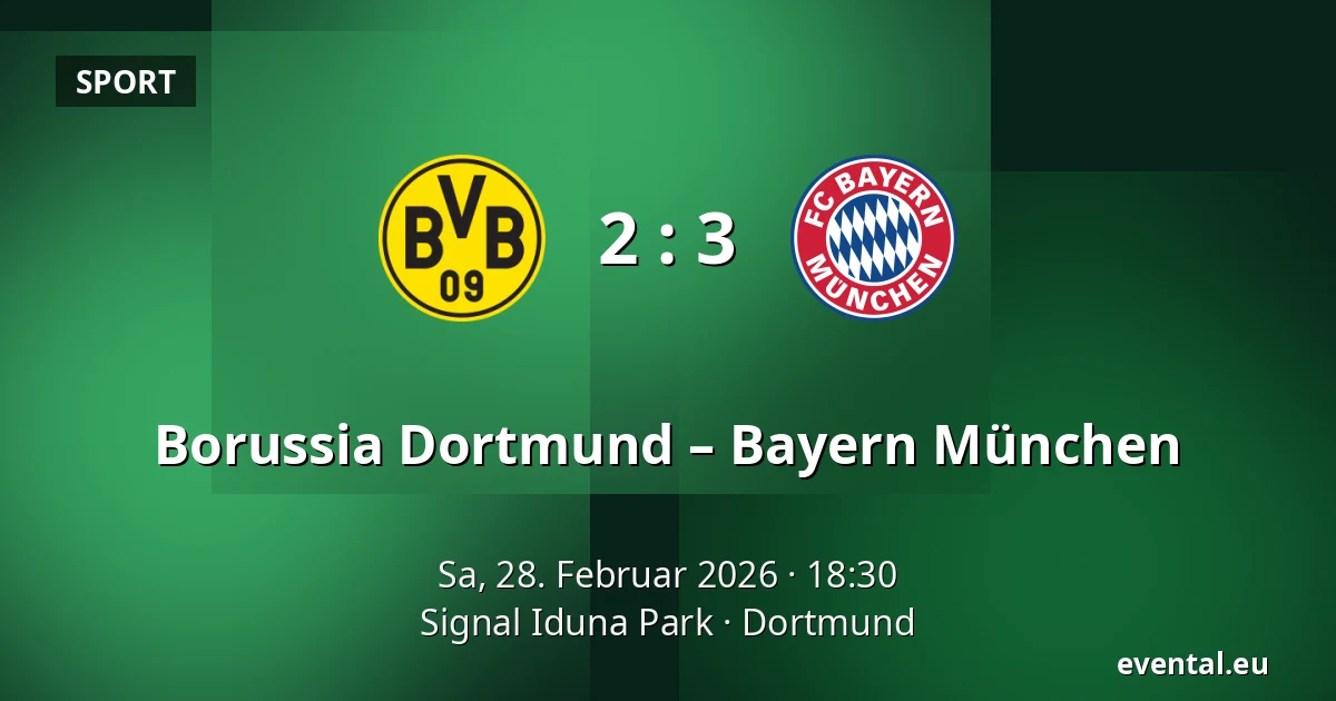 Borussia Dortmund – Bayern München — Signal Iduna Park, Dortmund