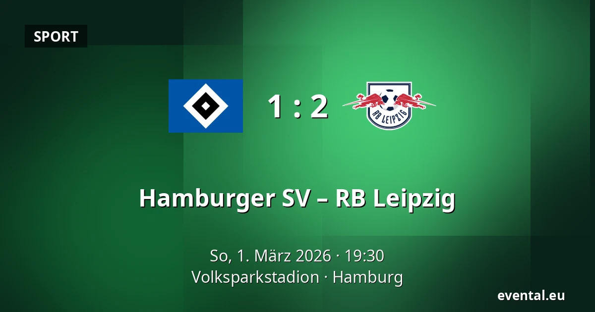 Hamburger SV – RB Leipzig — Volksparkstadion, Hamburg