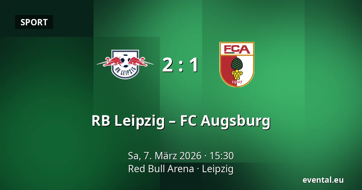 RB Leipzig – FC Augsburg — Red Bull Arena, Leipzig