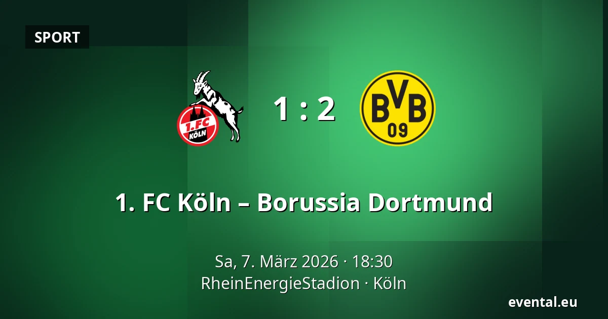 1. FC Köln – Borussia Dortmund — RheinEnergieStadion, Köln