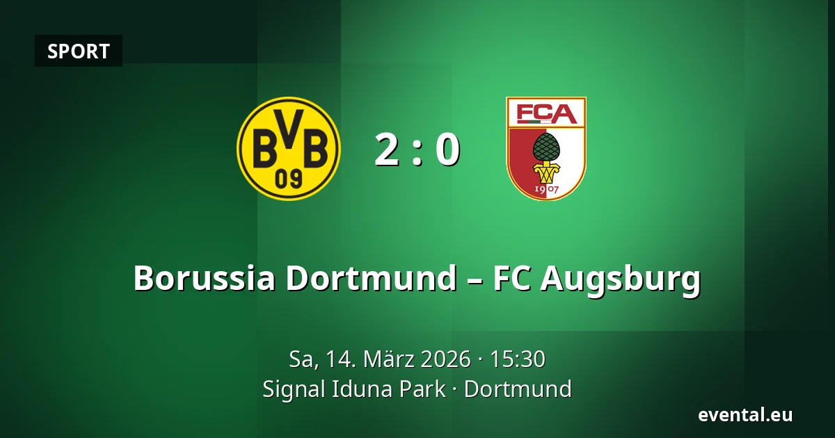 Borussia Dortmund – FC Augsburg — Signal Iduna Park, Dortmund