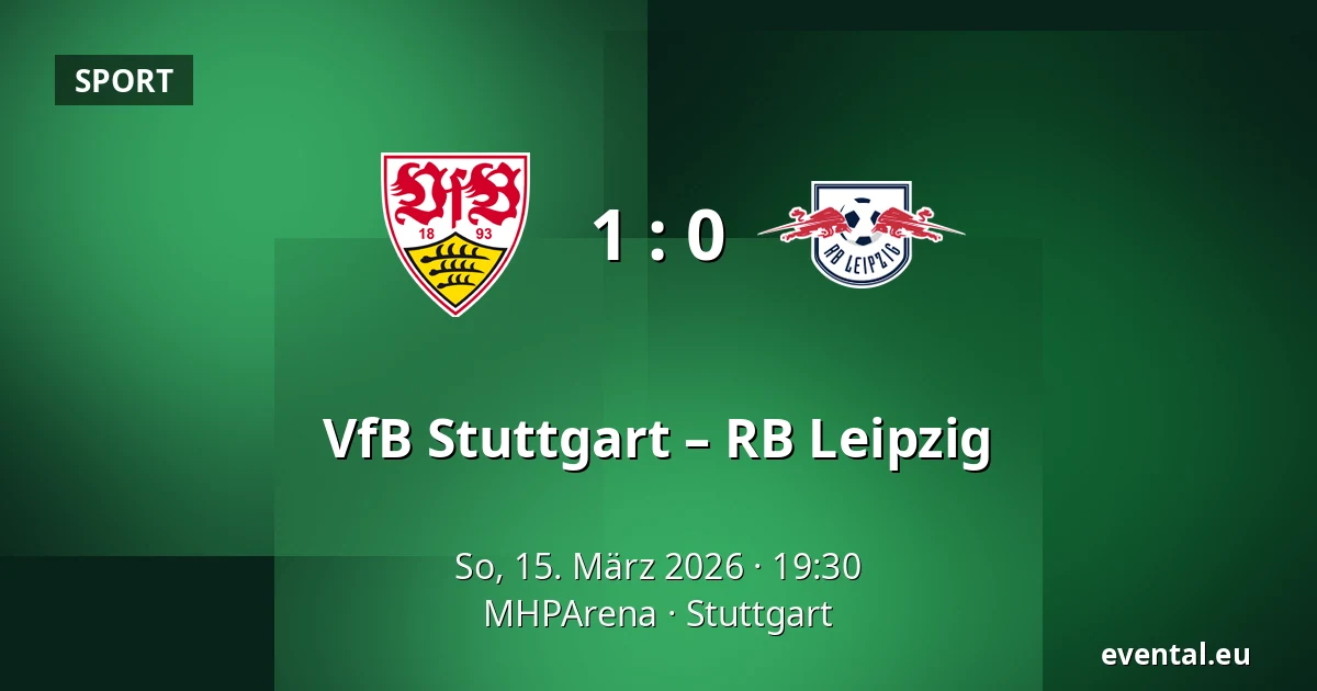 VfB Stuttgart – RB Leipzig — MHPArena, Stuttgart