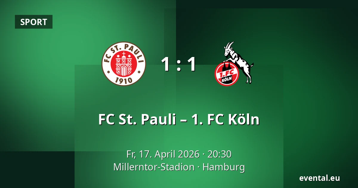 FC St. Pauli – 1. FC Köln — Millerntor-Stadion, Hamburg