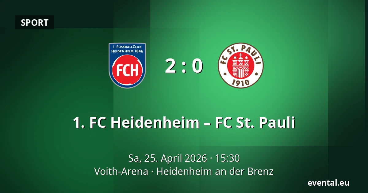 1. FC Heidenheim – FC St. Pauli — Voith-Arena, Heidenheim an der Brenz