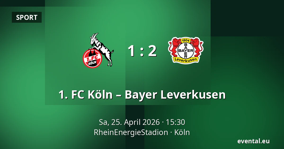 1. FC Köln – Bayer Leverkusen — RheinEnergieStadion, Köln