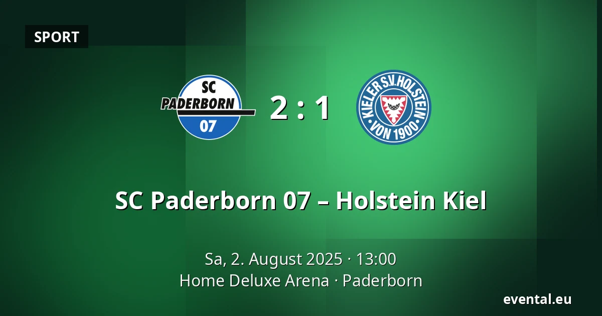 SC Paderborn 07 – Holstein Kiel — Home Deluxe Arena, Paderborn