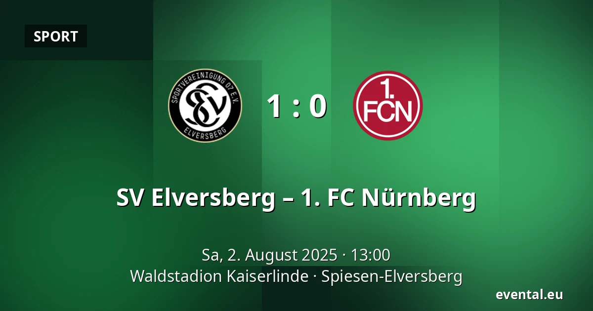 SV Elversberg – 1. FC Nürnberg — Waldstadion Kaiserlinde, Spiesen-Elversberg