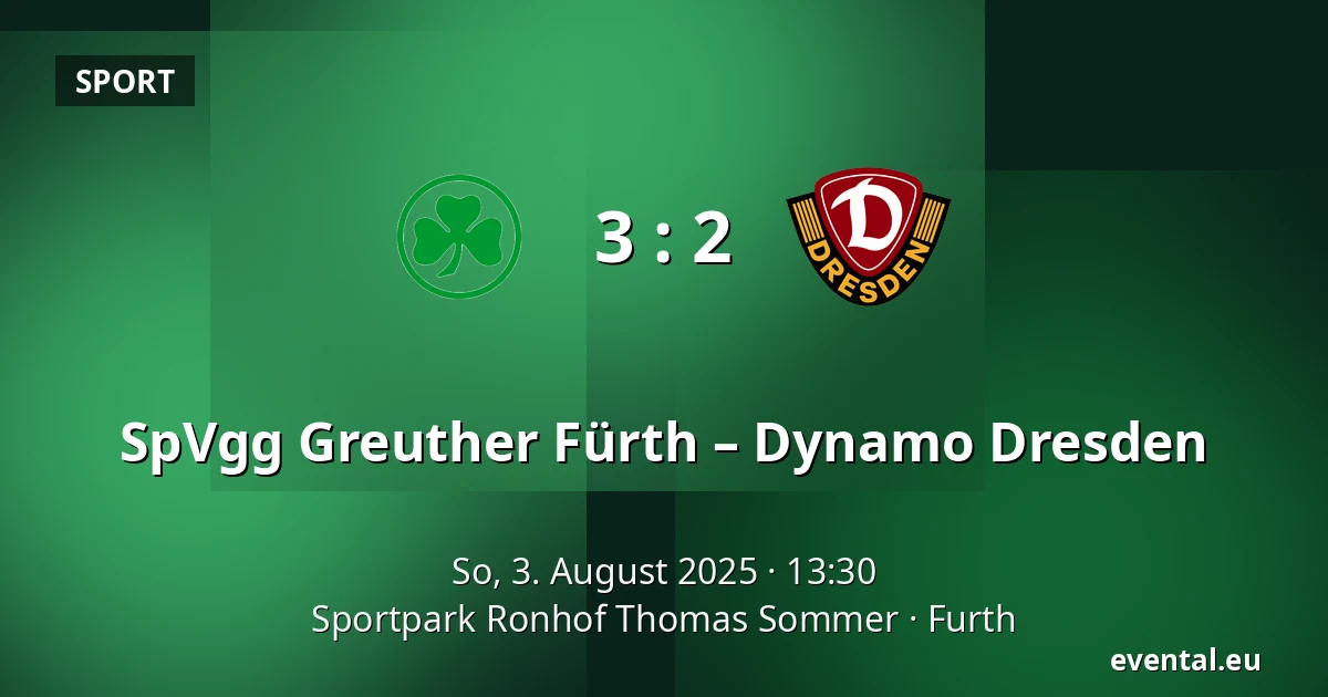SpVgg Greuther Fürth – Dynamo Dresden — Sportpark Ronhof Thomas Sommer, Furth