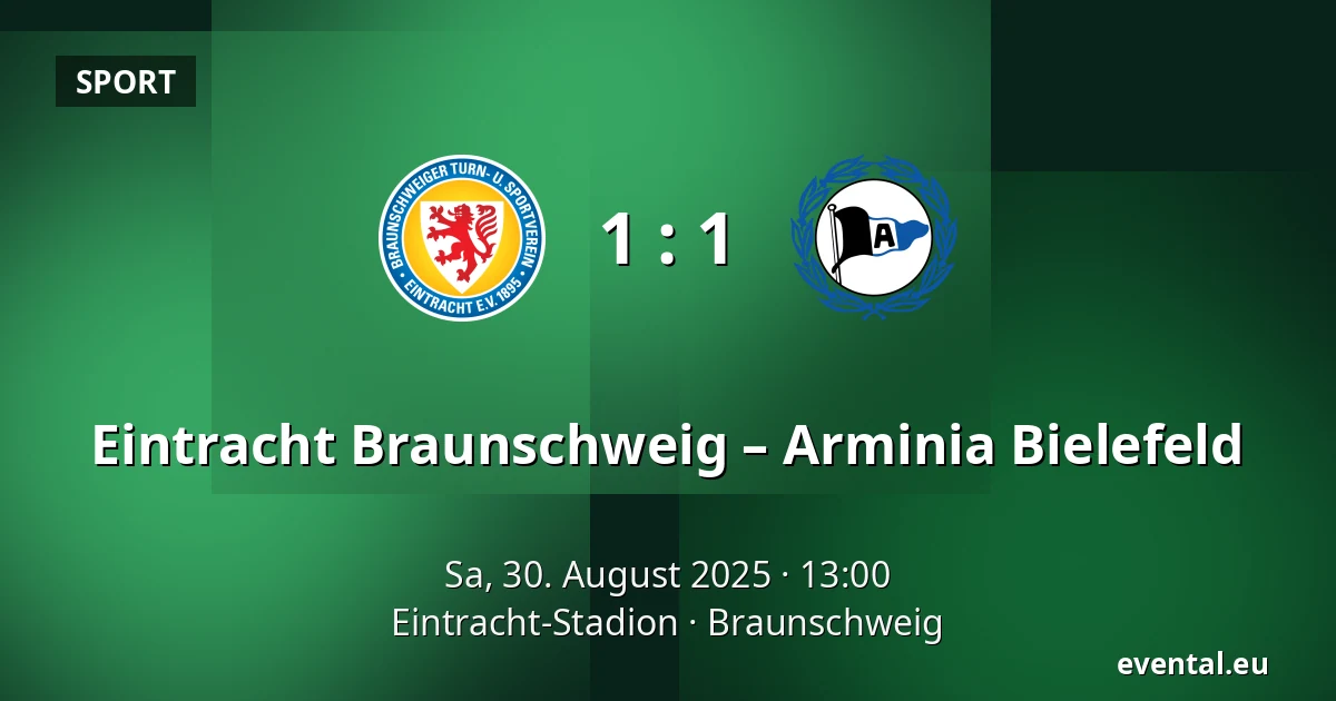 Eintracht Braunschweig – Arminia Bielefeld — Eintracht-Stadion, Braunschweig