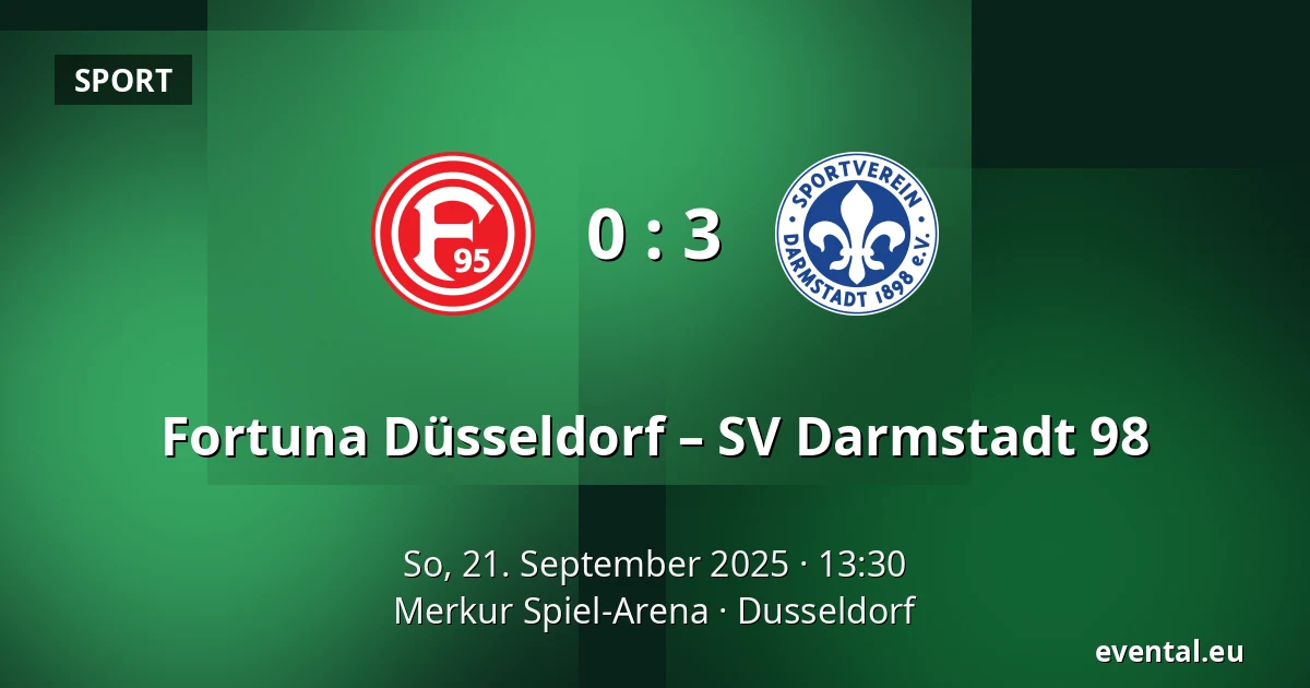 Fortuna Düsseldorf – SV Darmstadt 98 — Merkur Spiel-Arena, Dusseldorf