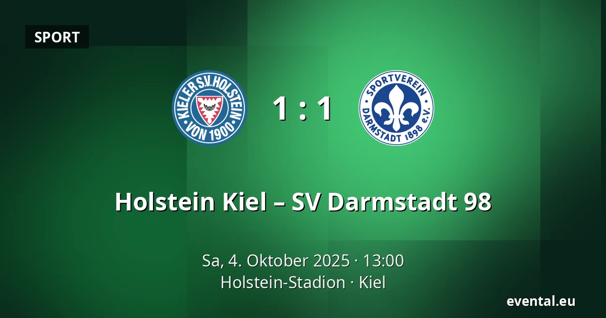 Holstein Kiel – SV Darmstadt 98 — Holstein-Stadion, Kiel