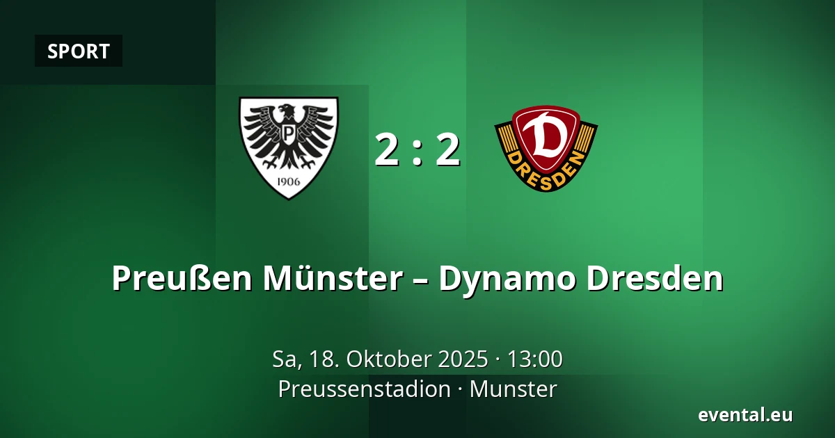 Preußen Münster – Dynamo Dresden — Preussenstadion, Munster