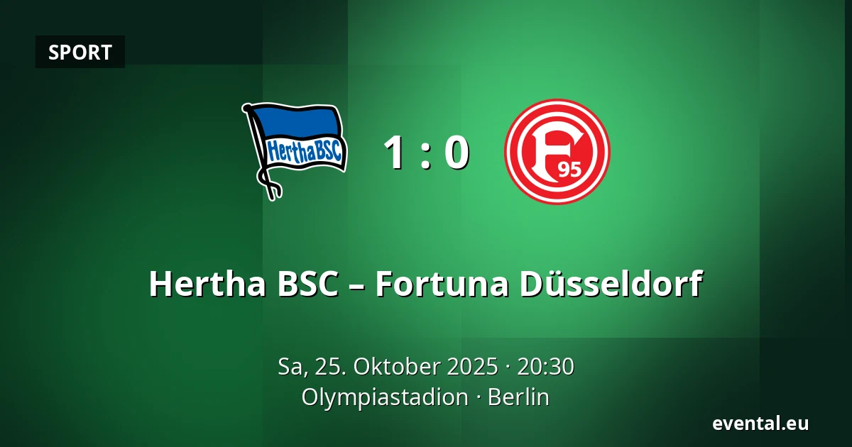 Hertha BSC – Fortuna Düsseldorf — Olympiastadion, Berlin