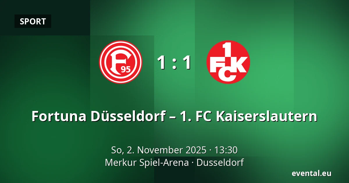 Fortuna Düsseldorf – 1. FC Kaiserslautern — Merkur Spiel-Arena, Dusseldorf