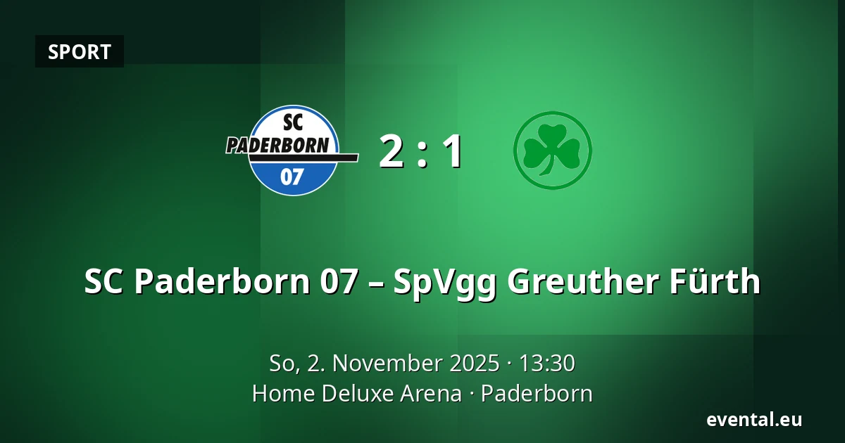 SC Paderborn 07 – SpVgg Greuther Fürth — Home Deluxe Arena, Paderborn