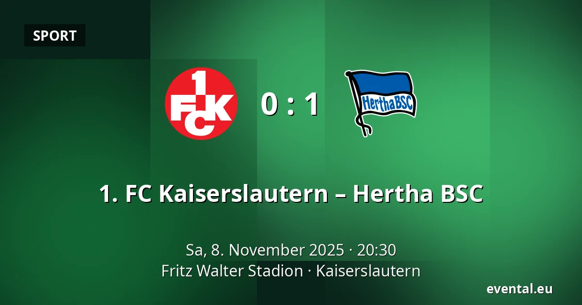 1. FC Kaiserslautern – Hertha BSC — Fritz Walter Stadion, Kaiserslautern