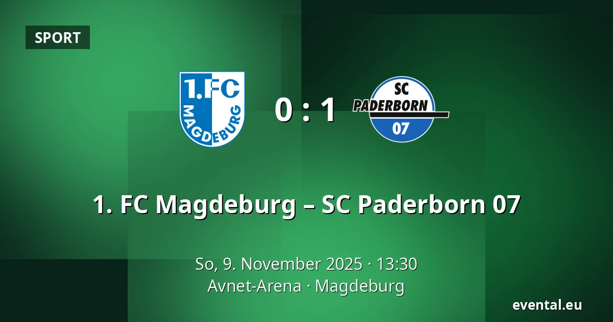 1. FC Magdeburg – SC Paderborn 07 — Avnet-Arena, Magdeburg