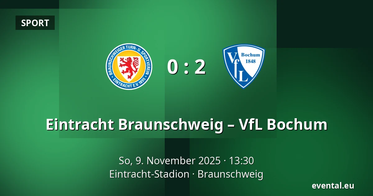 Eintracht Braunschweig – VfL Bochum — Eintracht-Stadion, Braunschweig