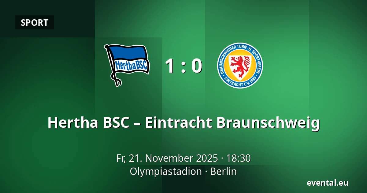 Hertha BSC – Eintracht Braunschweig — Olympiastadion, Berlin
