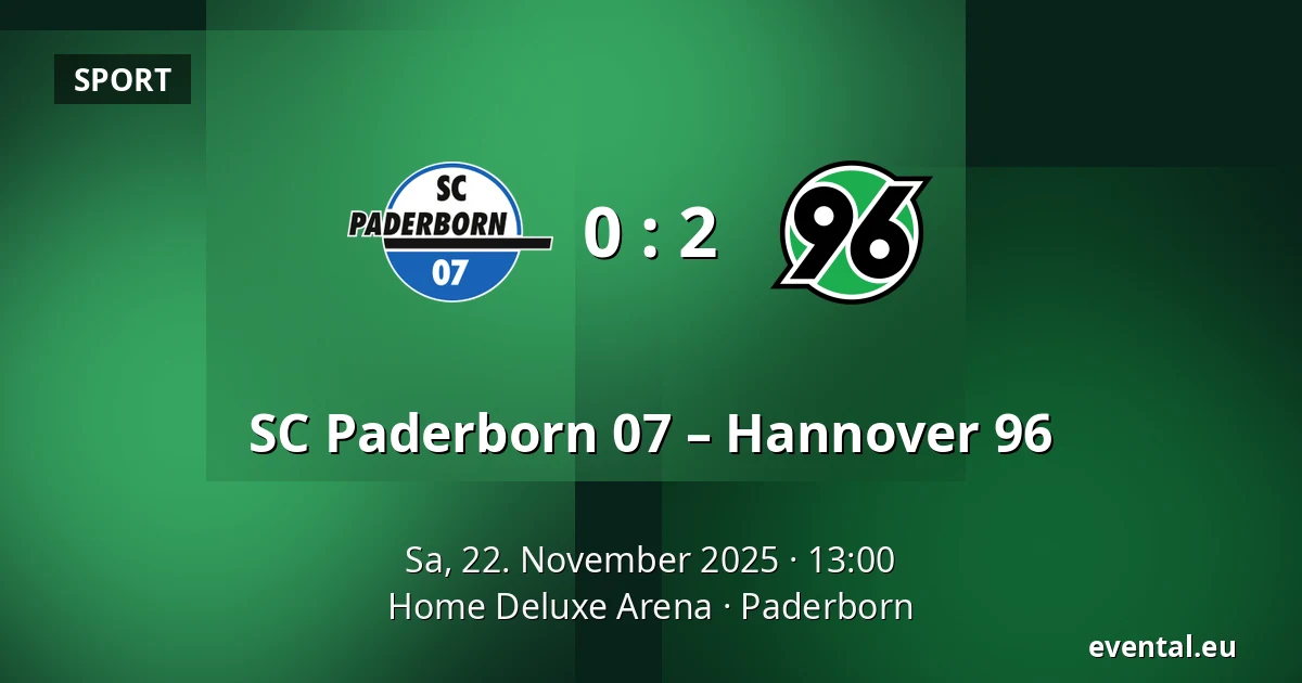 SC Paderborn 07 – Hannover 96 — Home Deluxe Arena, Paderborn