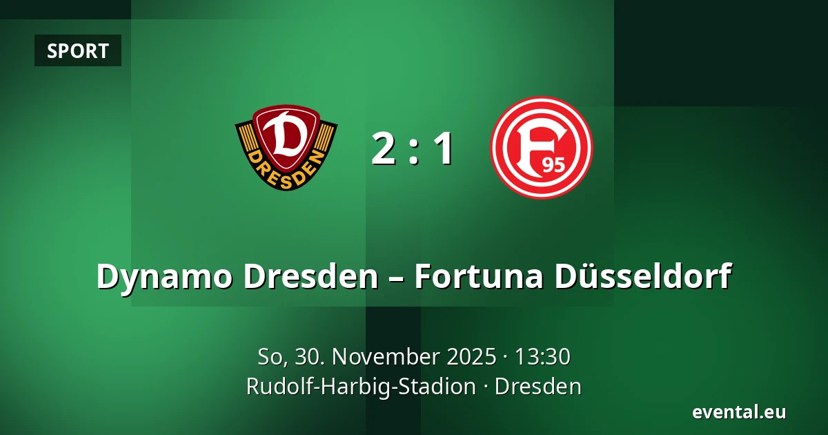Dynamo Dresden – Fortuna Düsseldorf — Rudolf-Harbig-Stadion, Dresden