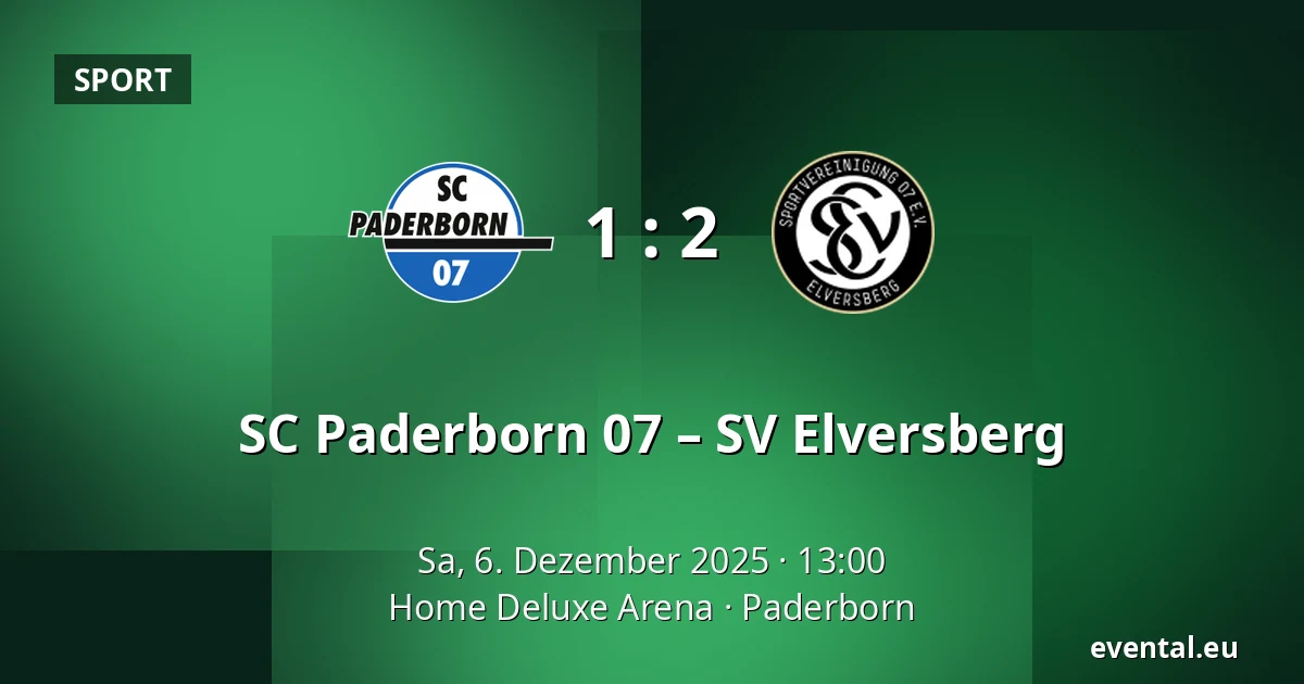 SC Paderborn 07 – SV Elversberg — Home Deluxe Arena, Paderborn