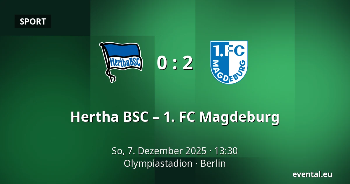 Hertha BSC – 1. FC Magdeburg — Olympiastadion, Berlin