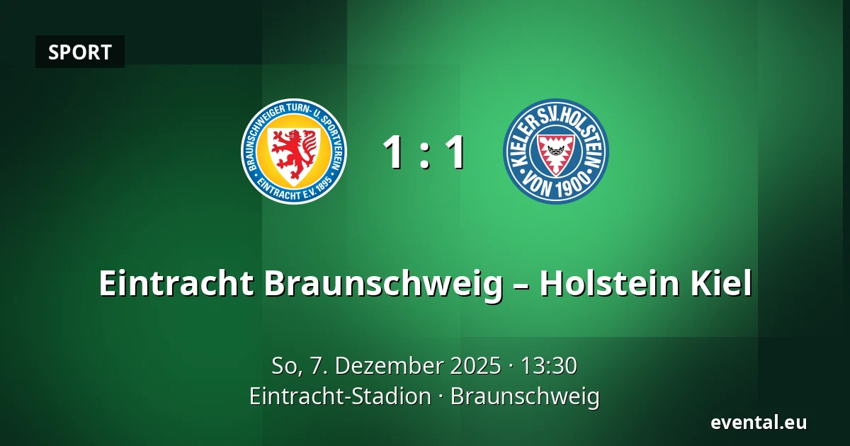 Eintracht Braunschweig – Holstein Kiel — Eintracht-Stadion, Braunschweig