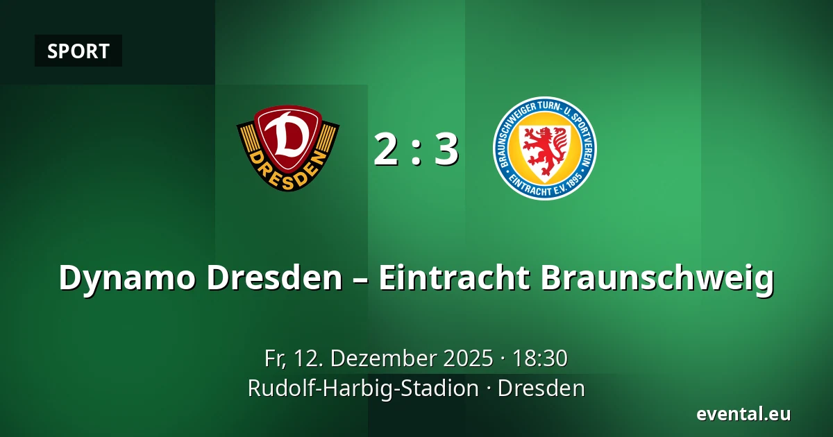 Dynamo Dresden – Eintracht Braunschweig — Rudolf-Harbig-Stadion, Dresden