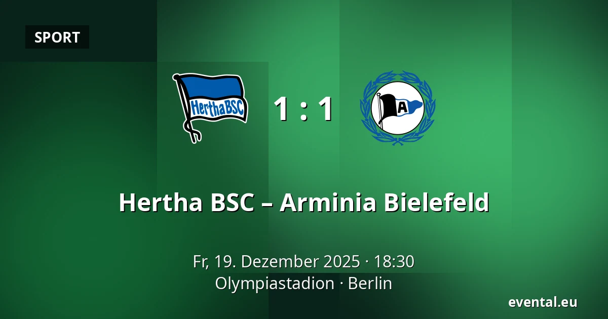 Hertha BSC – Arminia Bielefeld — Olympiastadion, Berlin