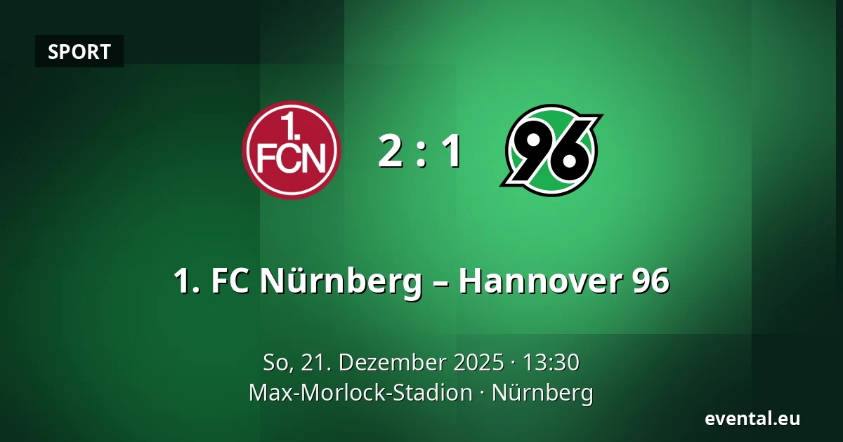 1. FC Nürnberg – Hannover 96 — Max-Morlock-Stadion, Nürnberg