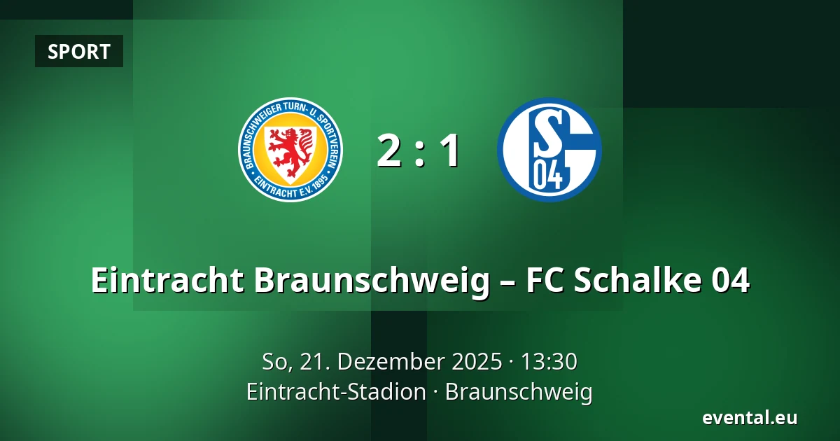 Eintracht Braunschweig – FC Schalke 04 — Eintracht-Stadion, Braunschweig