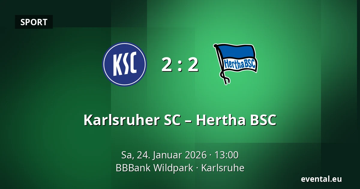 Karlsruher SC – Hertha BSC — BBBank Wildpark, Karlsruhe