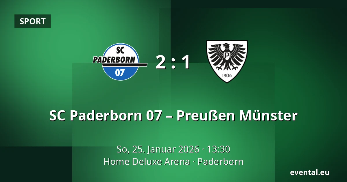 SC Paderborn 07 – Preußen Münster — Home Deluxe Arena, Paderborn