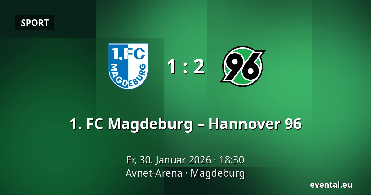 1. FC Magdeburg – Hannover 96 — Avnet-Arena, Magdeburg