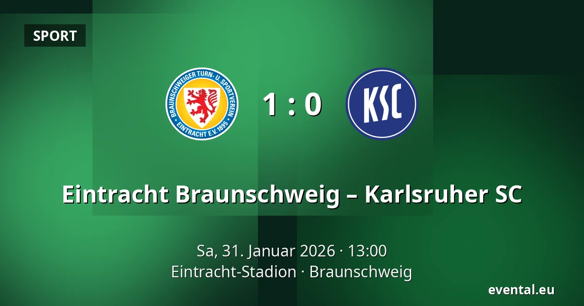Eintracht Braunschweig – Karlsruher SC — Eintracht-Stadion, Braunschweig