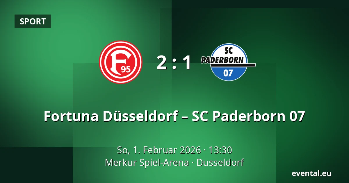 Fortuna Düsseldorf – SC Paderborn 07 — Merkur Spiel-Arena, Dusseldorf